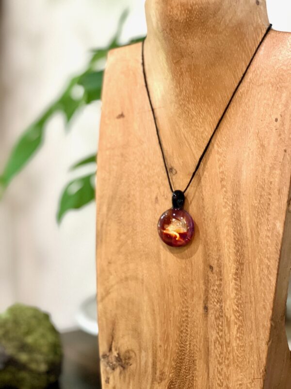 Cosmos Glass Necklace Pendant - Image 2