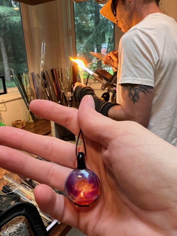 Cosmos Glass Necklace Pendant - Image 6