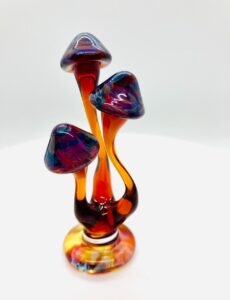 Amber Purple Mushroom Cluster